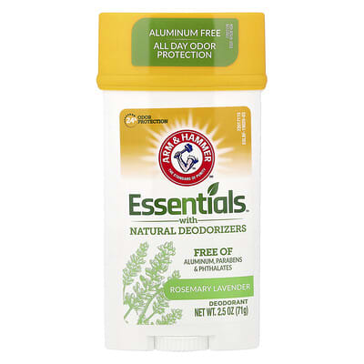 Essentials™ with Natural Deodorizers, Deodorant, Rosemary Lavender, 2.5 oz (71 g)