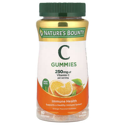 Vitamin C Gummies, Orange, 80 Gummies