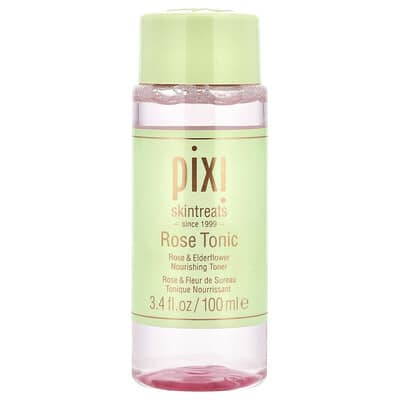 Тоник Pixi Beauty Rose Tonic, с розой и бузиной, без спирта, 3.4 fl oz (100 ml)