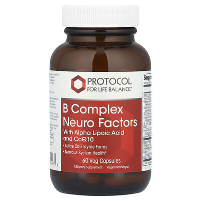 B Complex Neuro Factors, 60 вегетарианских капсул