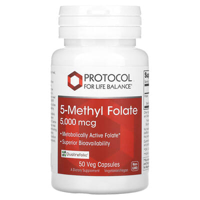 5-Метилфолат Protocol for Life Balance, 50 капсул