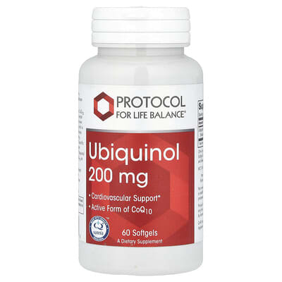 Убихинол, 200 mg, 60 мягких капсул