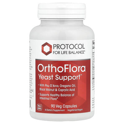 Protocol for Life Balance OrthoFlora Yeast Support™, 90 веганских капсул