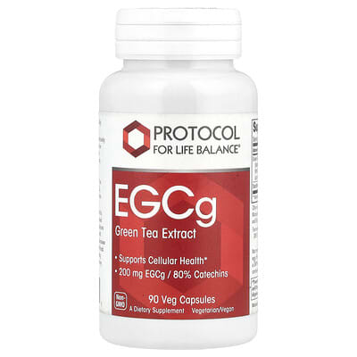 Protocol for Life Balance экстракт зеленого чая EGCg, 90 вегетарианских капсул