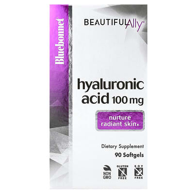 Beautiful Ally®, Hyaluronic Acid, 100 mg, 90 Softgels