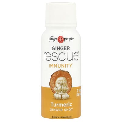 The Ginger People Ginger Rescue® шот, куркума, 2 fl oz (59 ml)