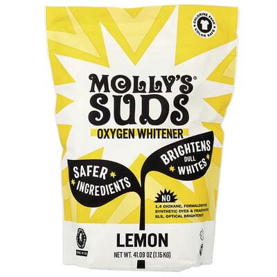 Molly's Suds кислородный отбеливатель, лимон, 41.09 oz (1.15 kg)