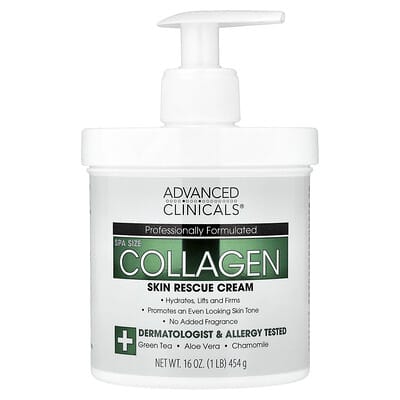 Collagen, Skin Rescue Cream, 16 oz (454 g)