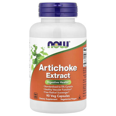 NOW Foods Экстракт артишока, 90 вегетарианских капсул (450 mg на капсулу)