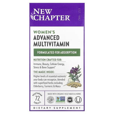 Women's Advanced Multivitamin, 72 Vegetarian Tablets