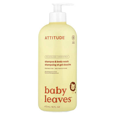 Шампунь и гель для душа Baby Leaves™, груша, 16 fl oz (473 ml)