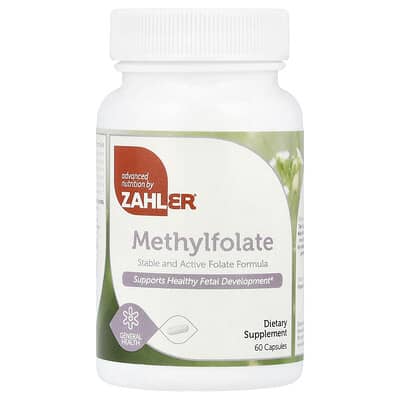 Метилфолат Zahler, 1,000 mcg DFE, 60 капсул