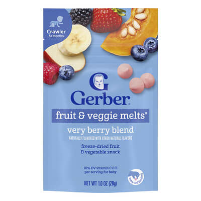 Fruit & Veggie Melts®, 8+ Months, Very Berry Blend, 1 oz (28 g)