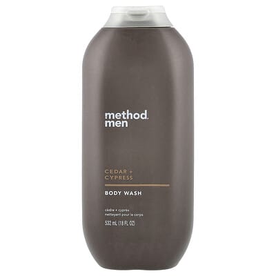 Men, Body Wash, Cedar + Cypress, 18 fl oz (532 ml)