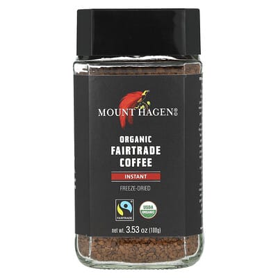 Органический растворимый кофе Fairtrade, 3.53 oz (100 g)