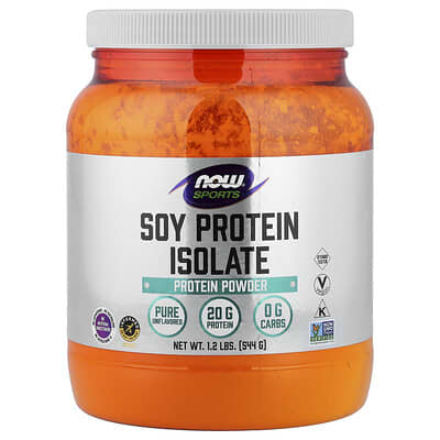 Sports, Soy Protein Isolate, Pure Unflavored, 1.2 lbs (544 g)
