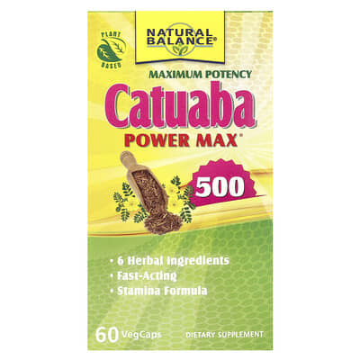Catuaba Power Max® 500, 60 вегетарианских капсул