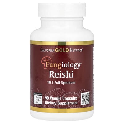 Reishi (Ganoderma lucidum), Full Spectrum, Certified Organic, 90 вегетарианских капсул (600 mg Per Veggie Capsule)
