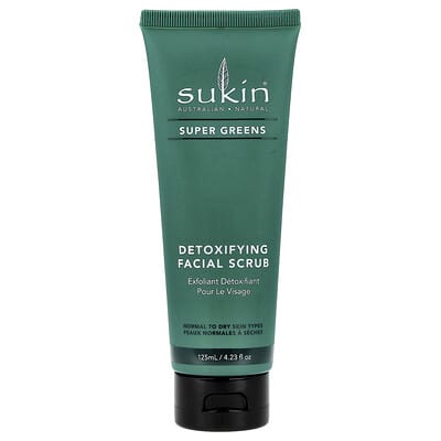 Super Greens, очищающий скраб для лица, для нормальной и сухой кожи, 125 ml