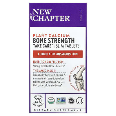 New Chapter Bone Strength Take Care™, 270 вегетарианских таблеток