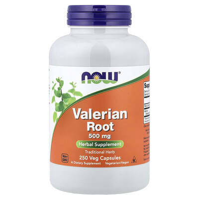 Valerian Root, 500 mg, 250 Veg Capsules