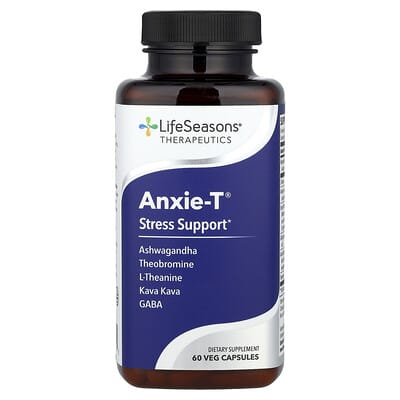 LifeSeasons Anxie-T® поддержка при стрессе, 60 вегетарианских капсул