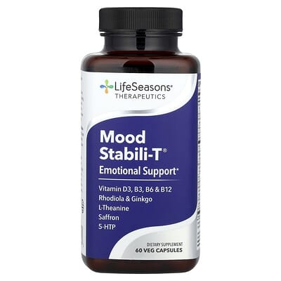 Добавка LifeSeasons Mood Stabili-T® Emotional Support 60 Veg Capsules