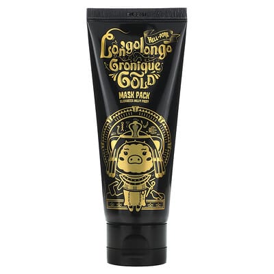 Milky Piggy, Hell-Pore Longolongo Gronique Gold Beauty Mask Pack, 3.38 fl oz (100 ml)