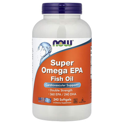Super Omega EPA Рыбий жир, 240 мягких капсул (1,000 mg на капсулу)
