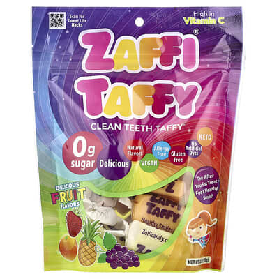 Zaffi® Taffy, Delicious Fruit, 3 oz (85 g)