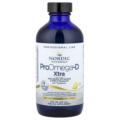 Nordic Naturals ProOmega®-D Xtra, Great Lemon, 8 fl oz (237 ml)