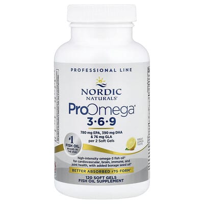 ProOmega® 3-6-9, Lemon, 120 мягких капсул