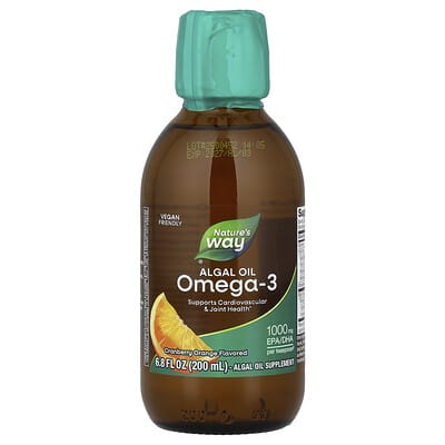 Масло водорослей Omega-3, Cranberry Orange, 6.8 fl oz (200 ml)