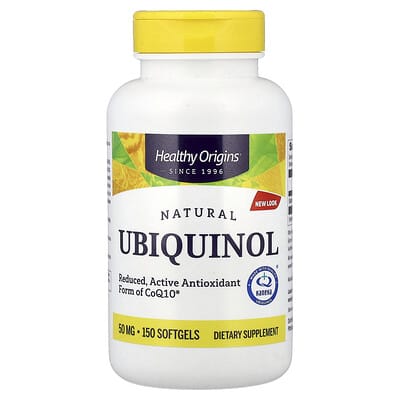 Натуральный убихинол Healthy Origins, 50 mg, 150 Softgels