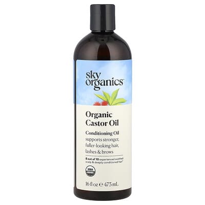 Organic Castor Oil, Conditioning Oil, 16 fl oz (473 ml)