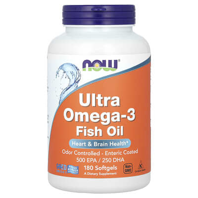 Ultra Omega-3 рыбий жир, 180 мягких капсул