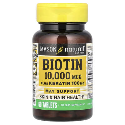Biotin Plus Keratin, 60 таблеток