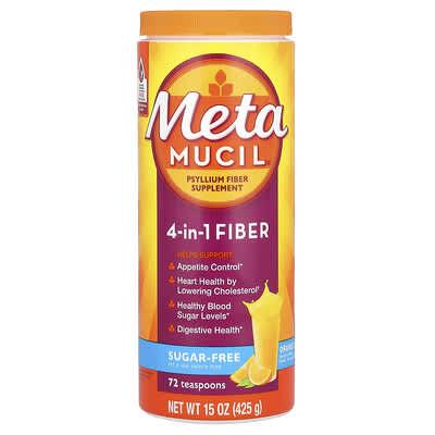 4-in-1 Fiber, апельсин, 15 oz (425 g)