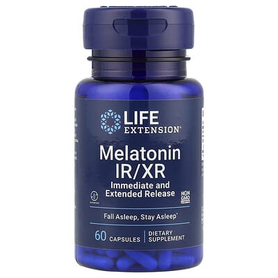 Melatonin IR/XR, 60 капсул (1.5 mg на капсулу)