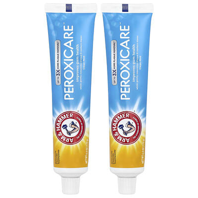 Зубная паста PeroxiCare™, антикавитационная с фторидом, Clean Mint, упаковка из 2 шт., 6 oz (170 g) каждая