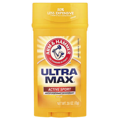 Дезодорант-антиперспирант Ultra Max™, твердый, Active Sport, 2.6 oz (73 g)