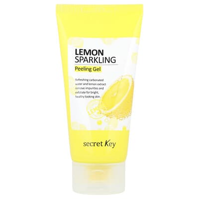 Лимонный шиммерный гель для пилинга, 4.05 fl oz (120 ml)