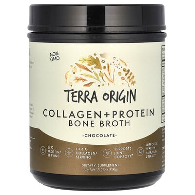 Костный бульон Collagen + Protein, Chocolate, 18.27 oz (518 g)