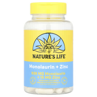 Monolaurin + Zinc, 90 Capsules