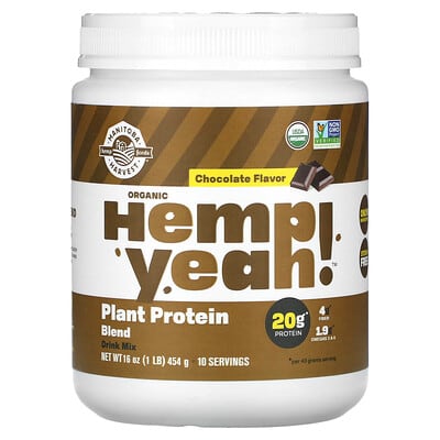 Organic Hemp, Complete Plant Protein Blend, Chocolate, 1 lb (454 g)