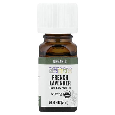 Эфирное масло Pure Essential Oil, Organic French Lavender, 0.25 fl oz (7.4 ml)