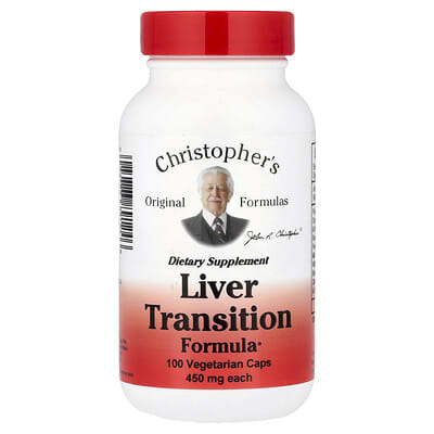 Christopher's Original Formulas формула для поддержки печени, 100 вегетарианских капсул