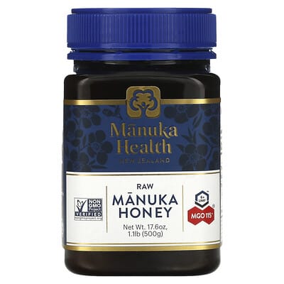 Натуральный мед Манука, UMF 6+, MGO 115+, 17.6 oz (500 g)