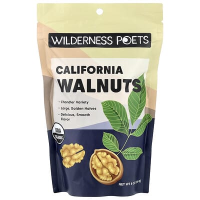 Грецкие орехи органические California, 8 oz (226 g)