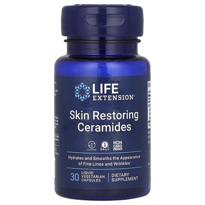 Skin Restoring Ceramides, 30 Liquid Vegetarian Capsules